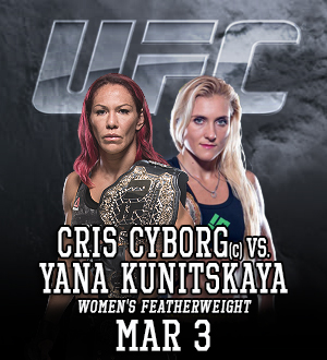 UFC 222: Cyborg vs. Kunitskaya | Bet MMA Live Odds with Oddessa.com