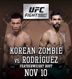 UFC Fight Night 139: Korean Zombie vs. Rodríguez | Bet MMA Live Odds with Oddessa.com