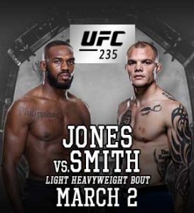 UFC 235: Jones vs. Smith @ T-Mobile Arena, Paradise, Nevada.
