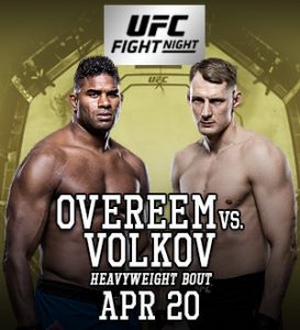 UFC Fight Night 149: Volkov vs. Overeem @ Yubileyny Sports Palace, Saint Petersburg, Russia.