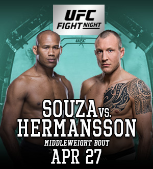UFC on ESPN: Ronaldo Souza vs. Jack Hermansson | Bet MMA Live Odds with Oddessa.com