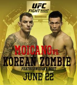 UFC Fight Night 154: Moicano vs. Korean Zombie @ Bon Secours Wellness Arena, Greenville, South Carolina.