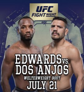 UFC on ESPN: dos Anjos vs. Edwards @ AT&T Center, San Antonio, Texas.