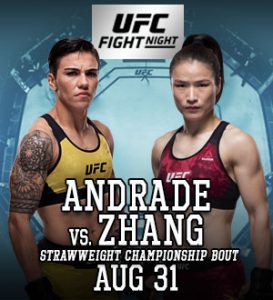 UFC Fight Night 157: Andrade vs. Zhang @ Shenzhen Universade Sports Centre Arena, Shenzhen, Guangdong, China.