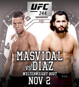 UFC 244: Masvidal vs. Diaz @ Madison Square Garden, New York City, New York.