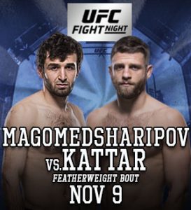 UFC Fight Night 163: Magomedsharipov vs. Kattar @ CSKA Arena, Moscow, Russia.
