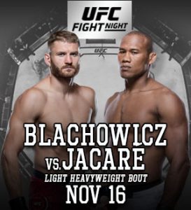 UFC Fight Night 164: Blachowicz vs. Jacaré @ Ginásio do Ibirapuera, São Paulo, Brazil.